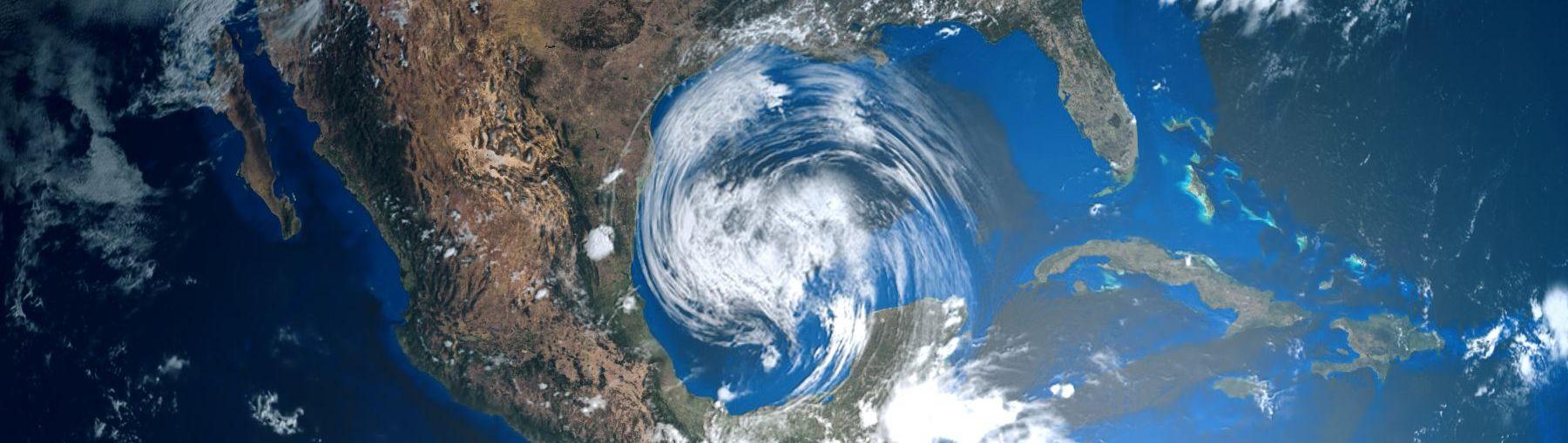 Zdjęcie satelitarne huraganu Harvey Fot.  Sasa Kadrijevic/Shutterstock